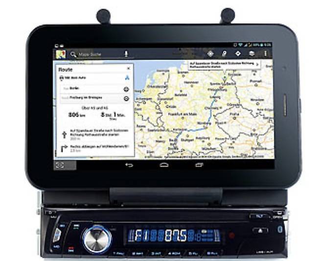 Autoradio CAS4500tab mit Bluetooth & TabletHalterung bis