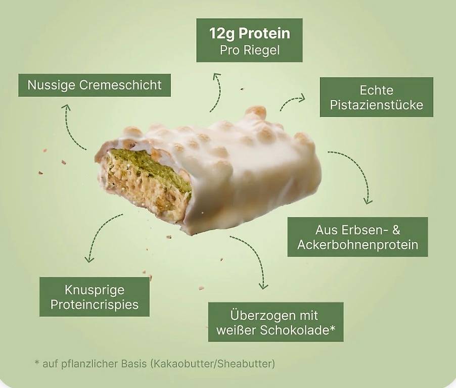 Vetain Crispy Veganer Protein Riegel - Pistazie / Pistachio im Kanton ...