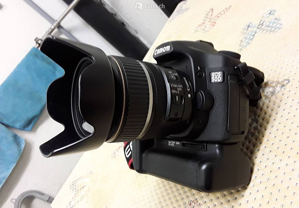 Canon 50D semi-pro + 17-85mm is + battery grip