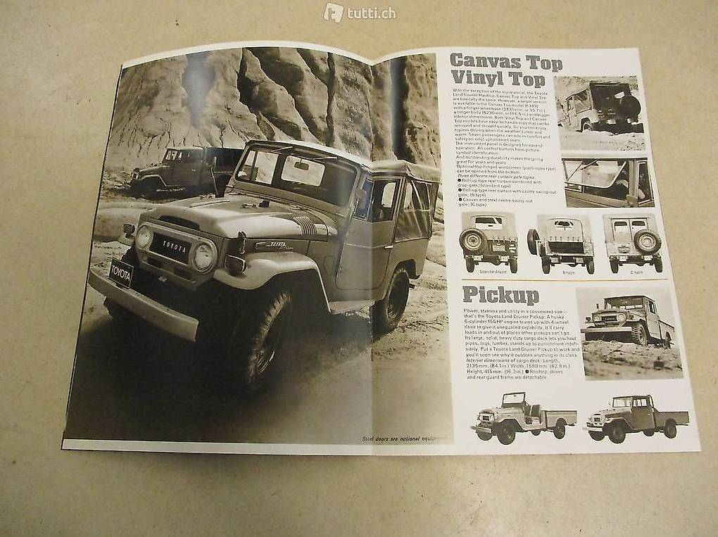 TOYOTA Land Cruiser OriginalKatalog 70er RAR catalogue im Kanton