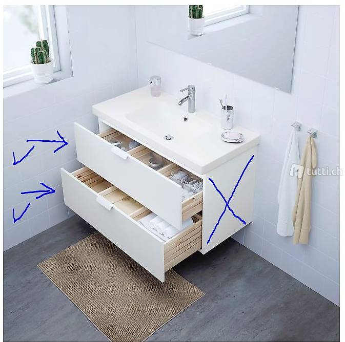 Schubladen für Waschtischmöbel GODMORGON von IKEA (Neu)