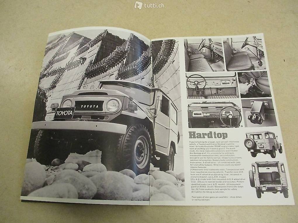 TOYOTA Land Cruiser OriginalKatalog 70er RAR catalogue im Kanton