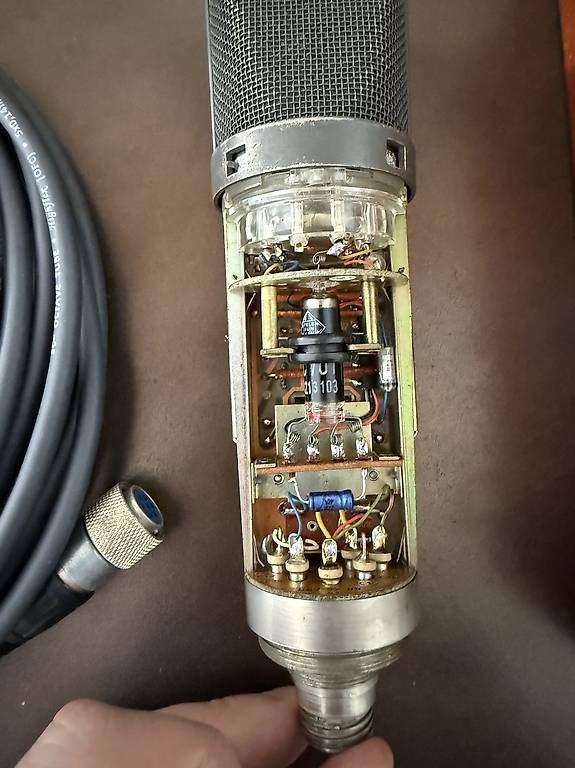NEUMANN M367 (U67) VINTAGE MICROPHONE just serviced im Kanton Waadt ...