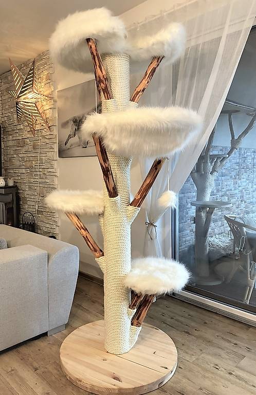 CLGIFT Riesen Rosenkranz 101,6cm - Naturholz Mit Metall Kreuz