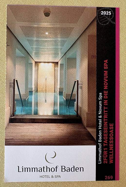 Limmathof Baden 2 für 1 Gutschein Novum Spa Wellness im Kanton ...