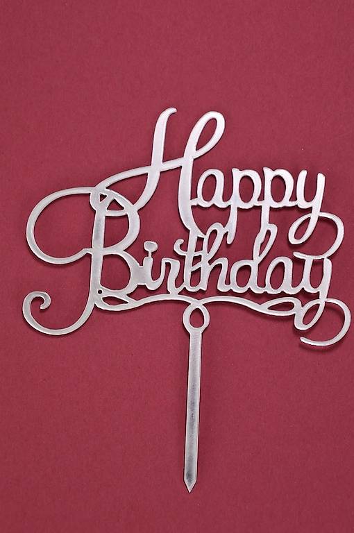 80. Geburtstag Tortenaufsatz - Roter Glitzer Cake Topper