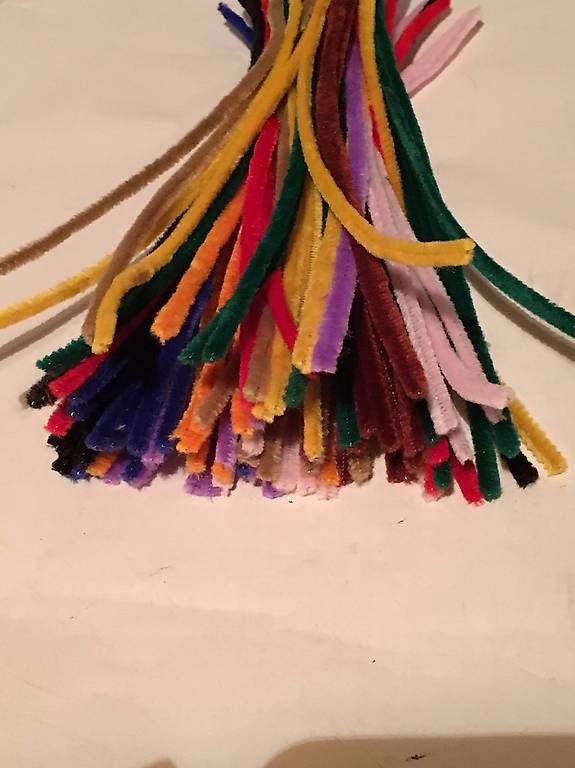 300 Pfeifenputzer Chenilledraht 30 Farben - 30cm Lang 7mm Dick Für Basteln