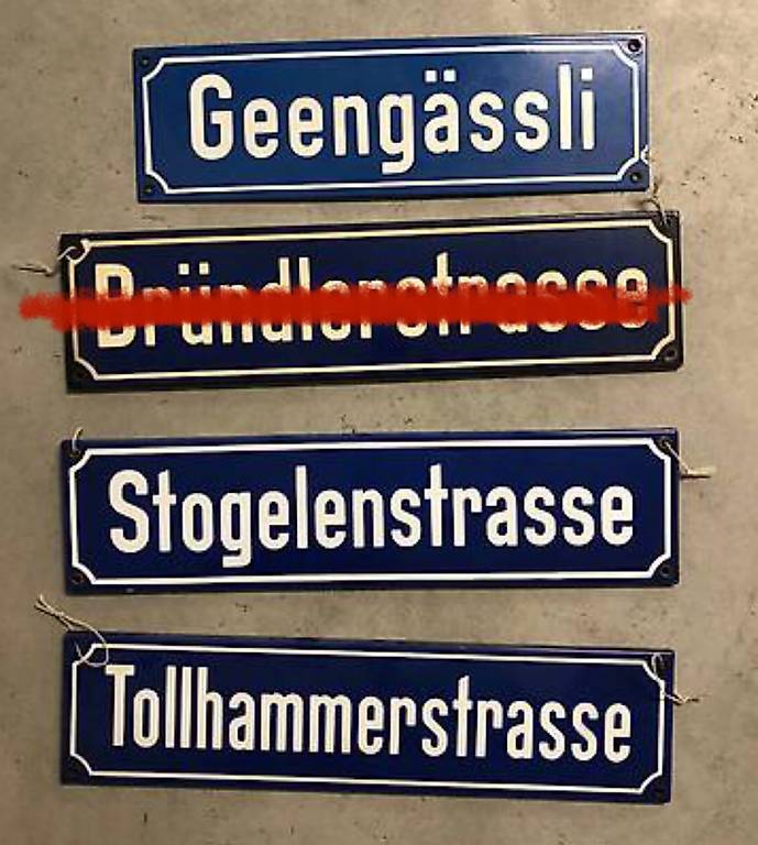 Strassenschilder alt im Kanton Zürich - tutti.ch