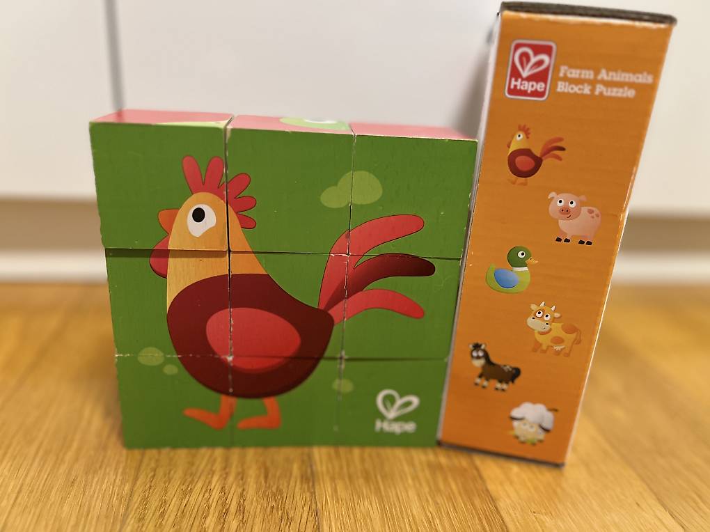 Melissa & Doug Natural Play Holzpuzzle Bauernhof-Freunde – 6 Zweiteilige Tierpuzzles, Aus Recyceltem Material