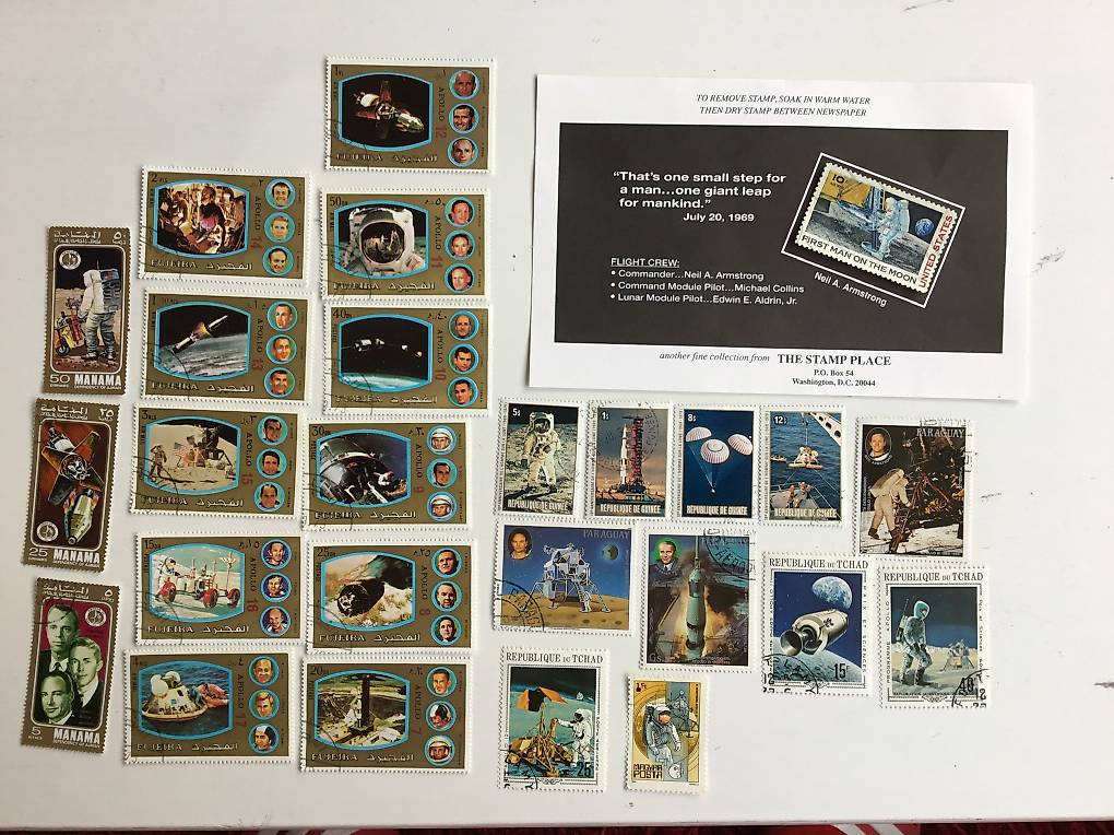 Briefmarken-Set Burundi 1969 - Bemannte Mondlandung, Gestempelt
