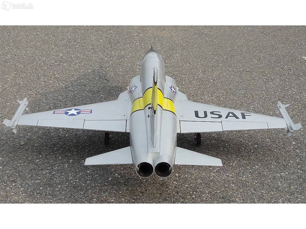  F5 Tiger - Gray - USA, Spw 1400mm, PNP / Ready-for-Turbin Ve