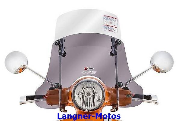 FACO Windschutzscheibe Für Vespa GT GTL GTS | 125-300ccm | Frontscheibe