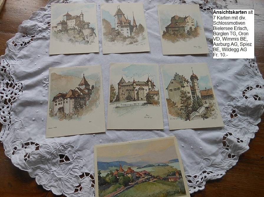 Classeur avec 92 cartes postales anciennes de suisse. (Gebraucht) in