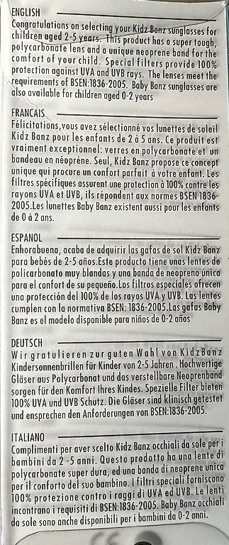 Baby Banz Occhiali Da Sole Adventurer – Pink Camo – Protezione UV 100% – Fascia Regolabile In Neoprene – Per Neonati E Bambini
