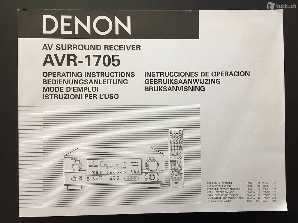 Denon Heimkino Surround-System (AVR-1705; SYS-65HT/SYS-55HT)