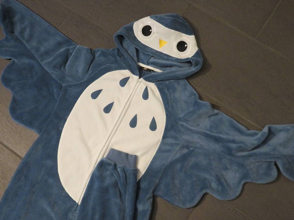 Damen Onesie Eule Plüsch Overall Jumpsuit Grösse M im Kanton Aargau
