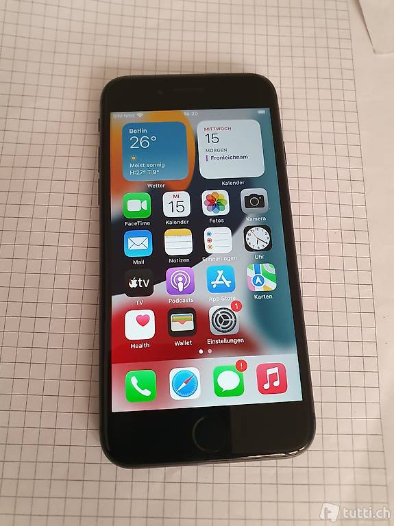 iPhone 8 Top Zustand 64 GB Hülle