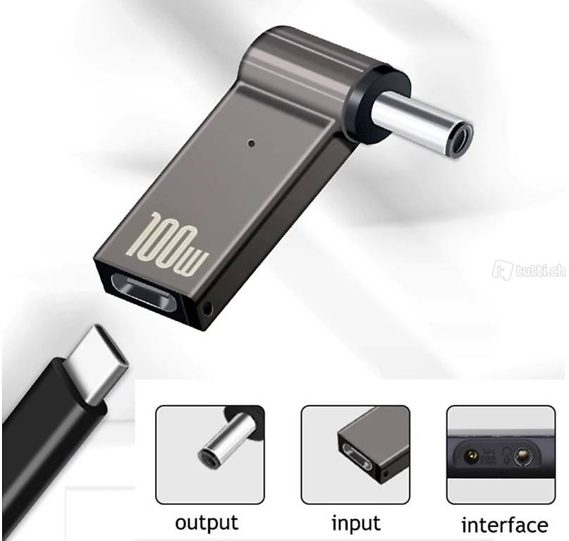  PD 100W Laptop-Ladegerät-Anschluss USB Typ-C