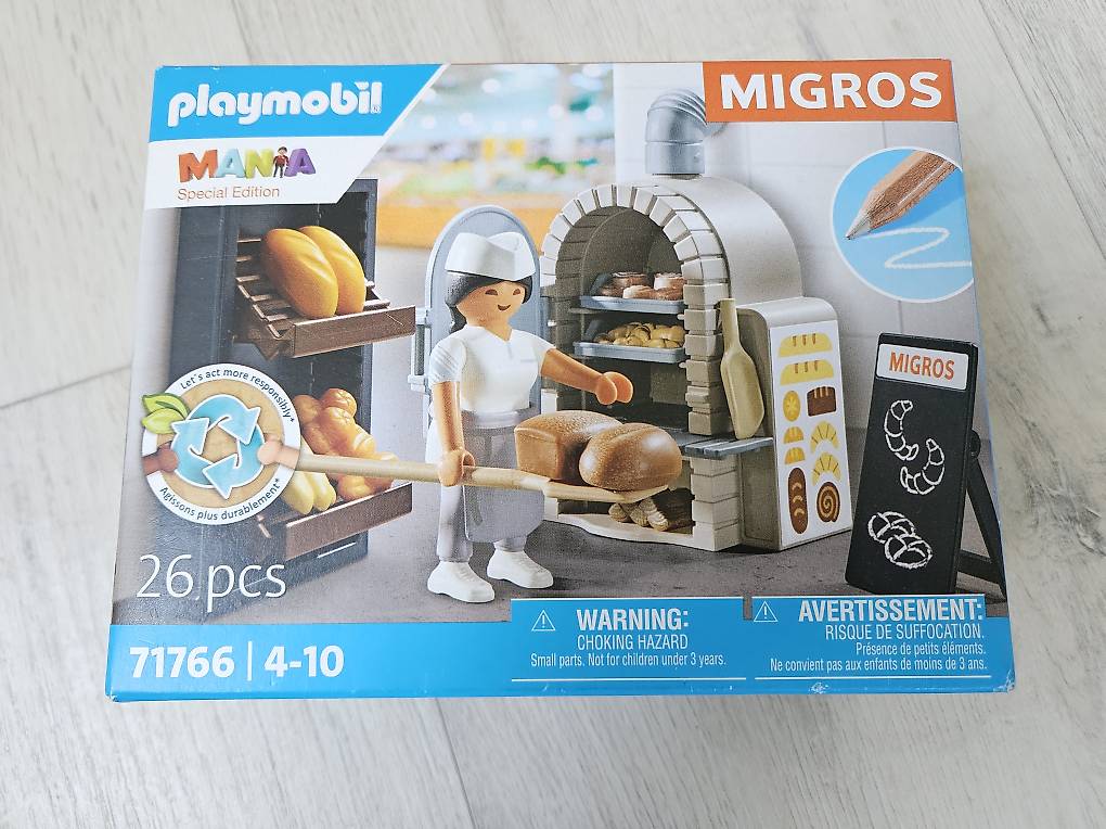 Rare limited edition Swiss only PLAYMOBIL MANIA MIGROS 71766 Boulanger