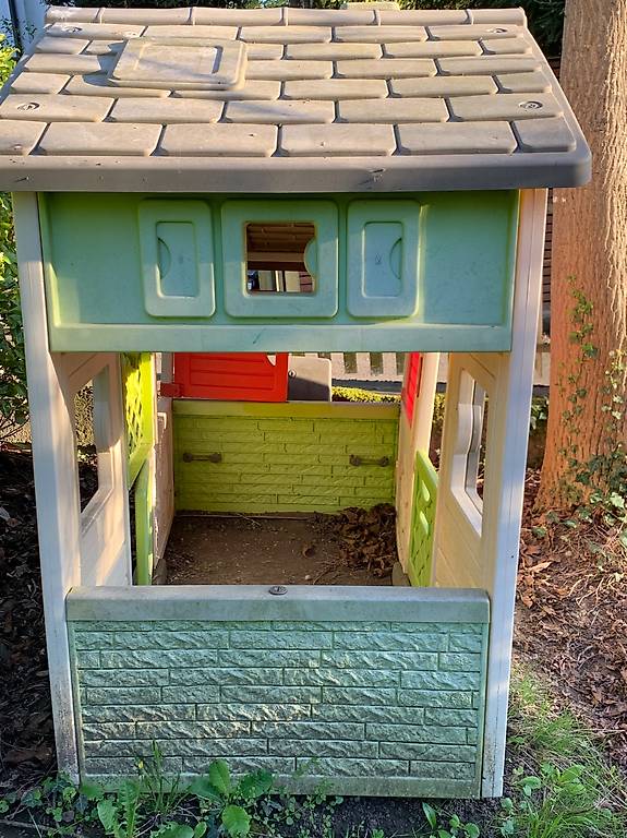 FEBER Candy House – Großes Kinderspielhaus Für Garten, Stabil, Bunt, Mit Briefkasten & Balkon, Für Kinder Ab 3 Jahren