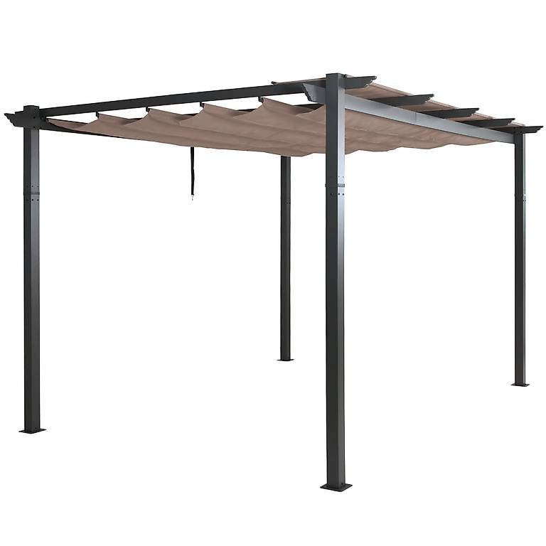 Aluminium Pergola 3x4m mit Schiebedach (Gratis Versand) 2