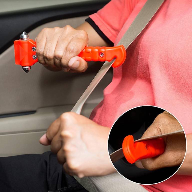 Auto Nothammer Mit Gurtschneider - Sicherheitshammer Für Notfälle Im Auto