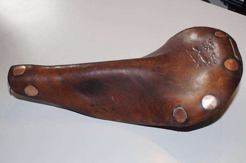 Selle Velo Vintage IDEALE 88 TB SPECIALE COMPETITION, Cuir Marron, Rodée Main