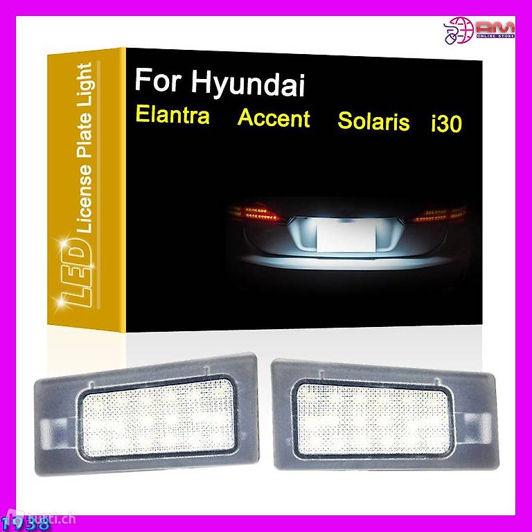  Hyundai Elantra Accent Solaris i30 Kennzeichenbeleuchtung