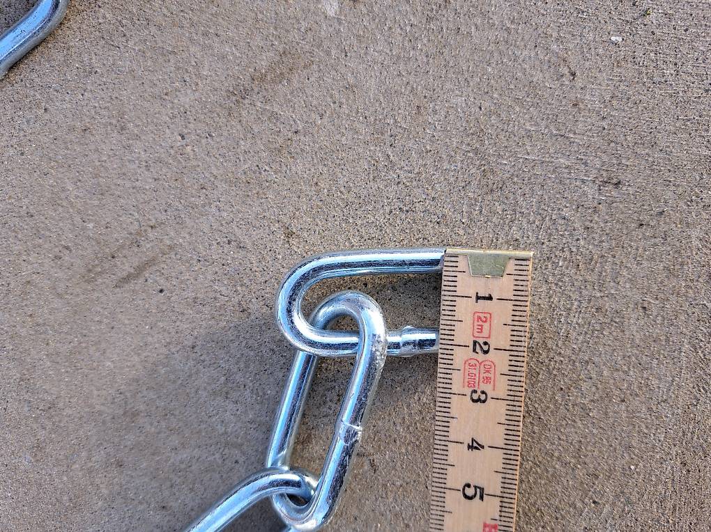 Stahlkette Mit Schloss 0,5m Schwarz - Edelstahl Sicherheitskette Für Garten & Haustiere