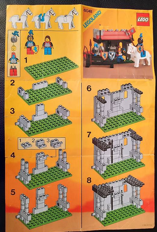 Lego Burg 6041 Löwenritter mit BA Jahr 1986 komplett *RAR* im Kanton ...