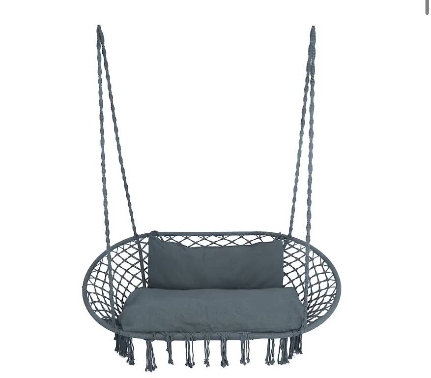 Doppel-Hängeschaukel Kissen – 150x110cm, Wasserabweisend, Abnehmbarer Bezug, 16cm Dick