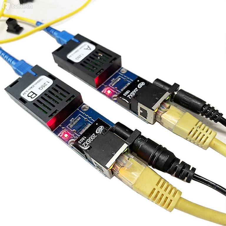  Gigabit Glasfaser Medienkonverter 10/100/1000 Mbit/s Single