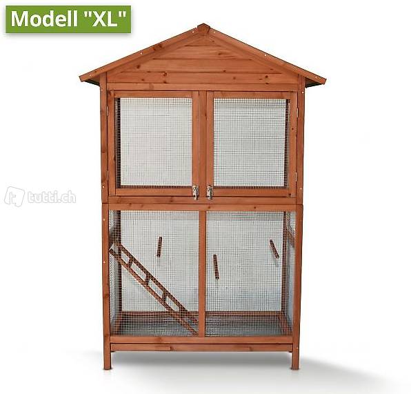  Voliere Holz Vogelvoliere XL