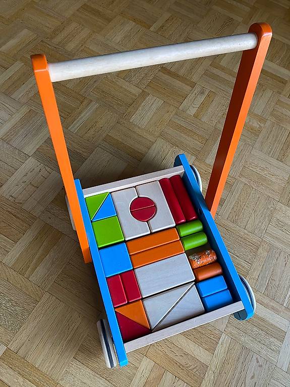 Holz Lauflernwagen Mit Aktivitäten - 8-in-1 Für Babys Ab 10 Mon.