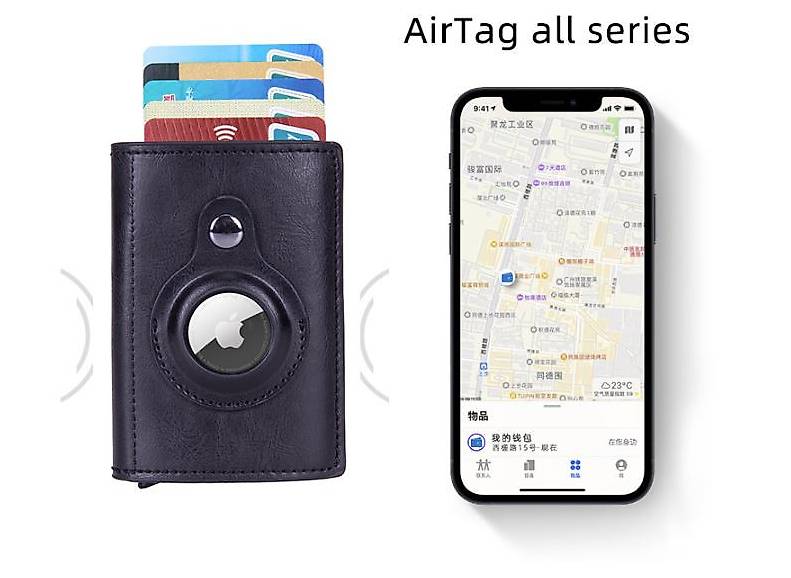 DUDU Up Geldbörse Rfid Schutz Leder 11 Cm Geldscheinklammer