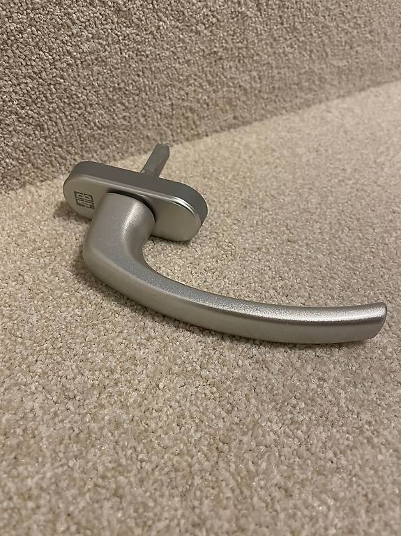 Fenstergriffe Silber 4er Set - Massiv Aluminium Für Balkon- & Terrassentüren