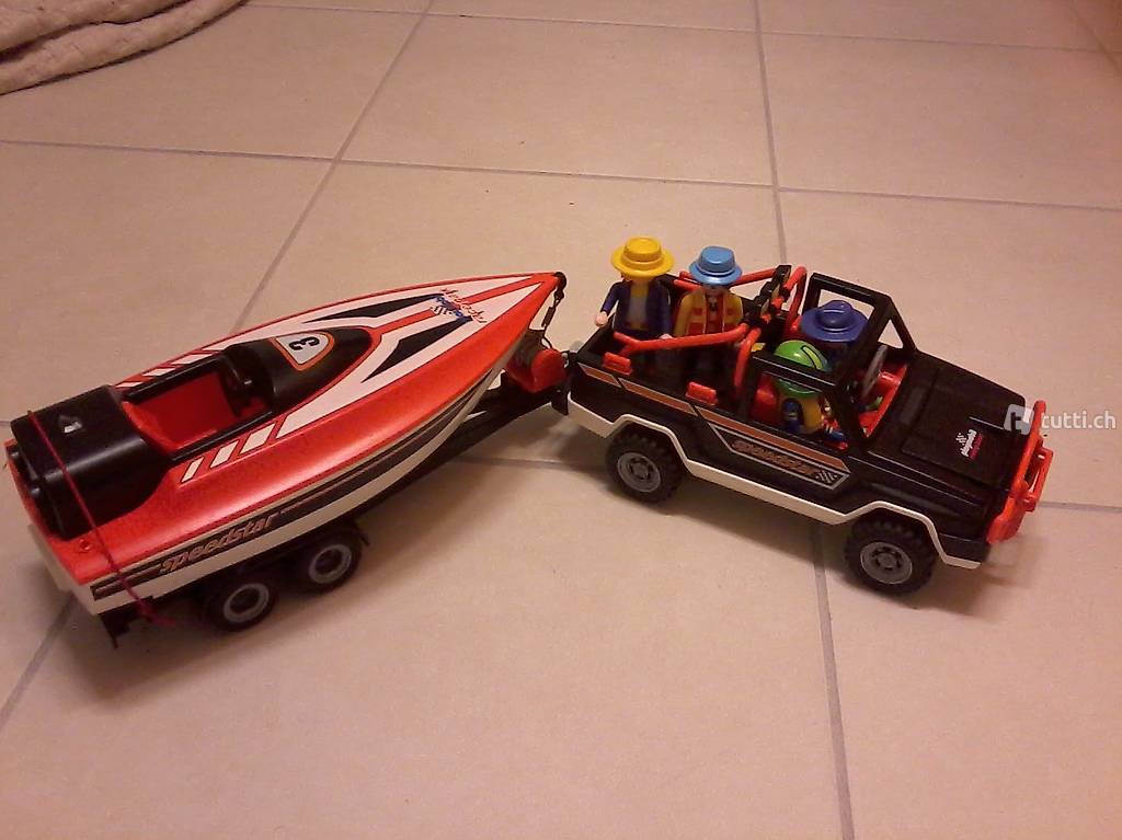 Playmobile - Jeep con barca