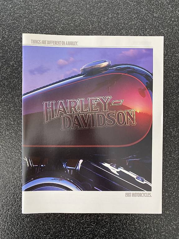 HarleyDavidson Prospekt, Katalog, Broschüre 1987 englisch im Kanton