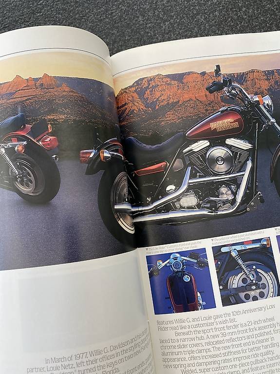 HarleyDavidson Prospekt, Katalog, Broschüre 1987 englisch im Kanton