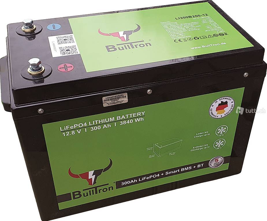  BullTron LiFePO4 Batterie 12,8V 300Ah inkl. Smart BMS