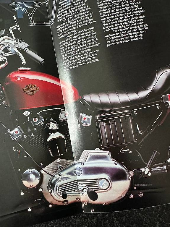 HarleyDavidson Prospekt, Katalog, Broschüre Sportster 1982 im Kanton