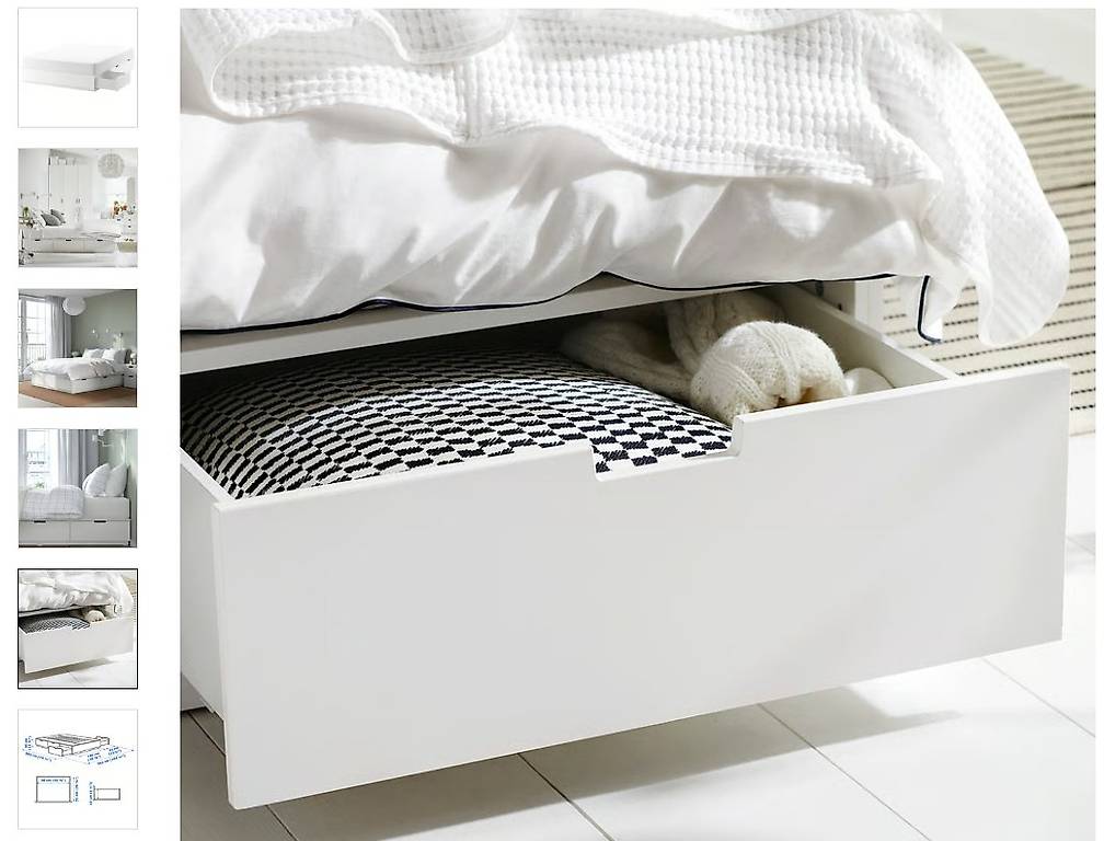 Cassetti Letto Brimnes Ikea Opinioni BRIMNES Struttura Letto Con