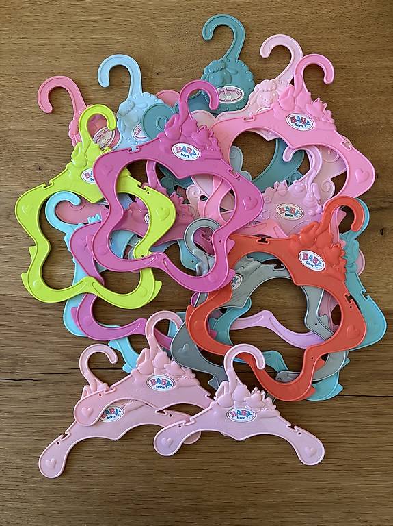 WBZOWRB Baby Kleiderbügel Set - 11 Bunte Mini Bügel Für Puppenkleidung & Kinderzimmer