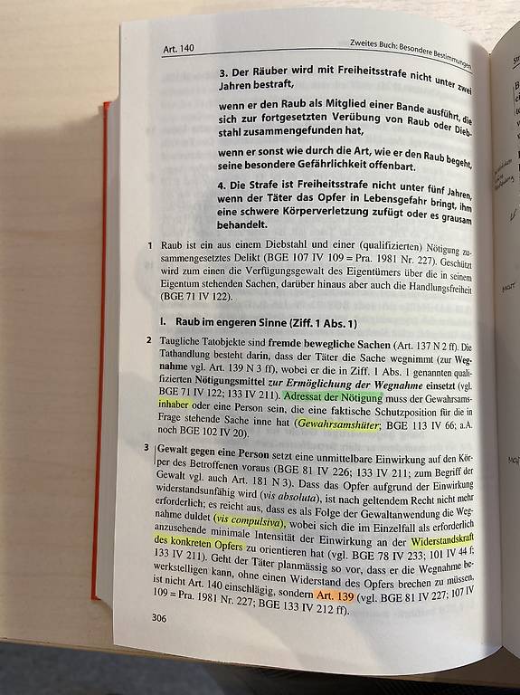 Schweizerisches Strafgesetzbuch Handkommentar im Kanton Basel