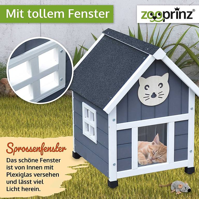 Kitty Bed Home, Riparo Resistente Alle Intemperie Con Isolamento - 7