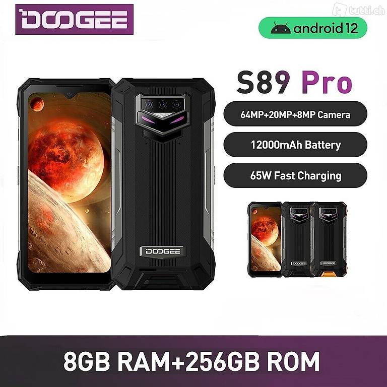  DOOGEE S89 Pro Helio P90 Android 12 Nachtsicht Smartphone