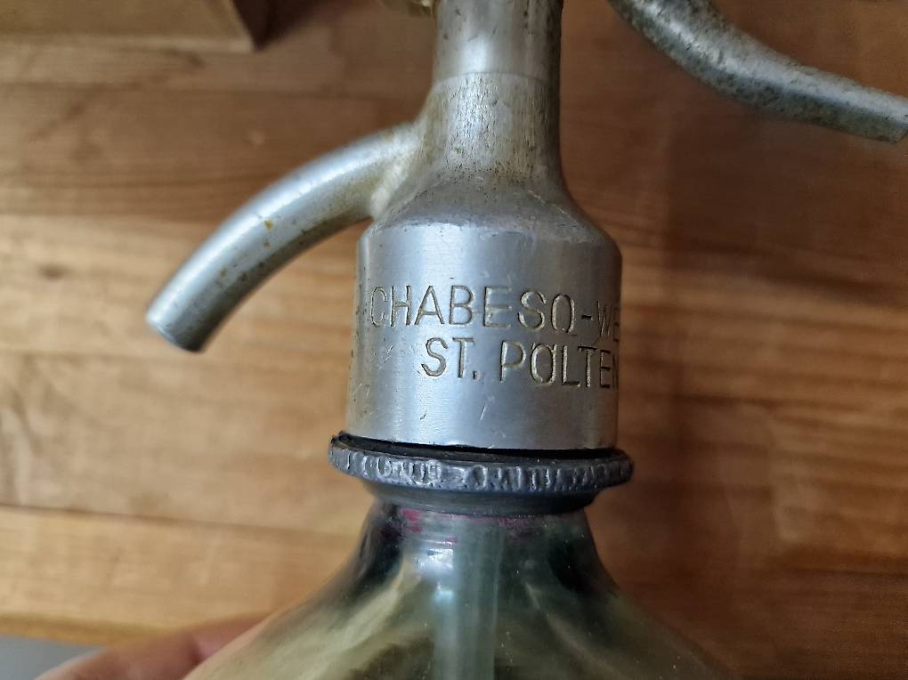 Siphonflasche Syphon Sodaflasche Pochtler Wien 1960 im Kanton Luzern