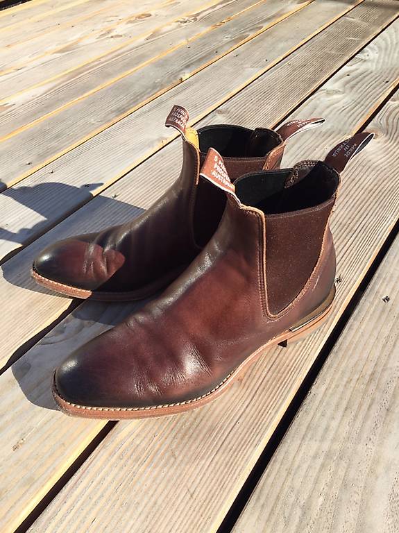 chinchilla boot cognac