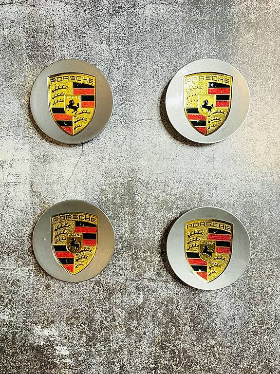 BBTUA 4-tlg Nabendeckel Für Porsche - 76mm Radkappen Schwarz Wasserdicht