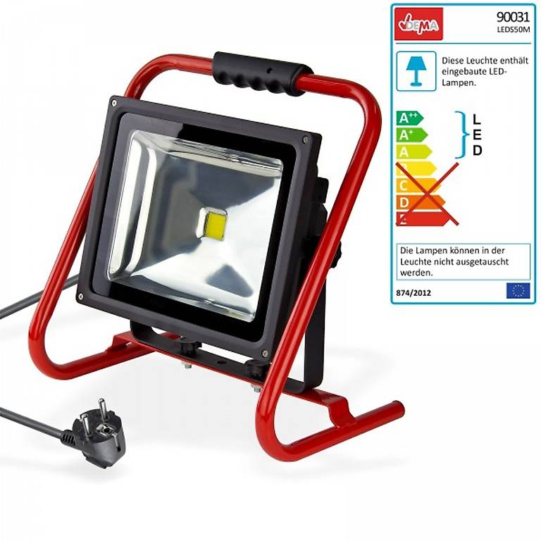 6X Faretto LED 50W,Impermeabile IP65 6500K Bianco Freddo Faretti LED Esterno